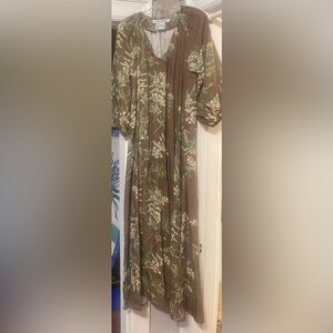 BERNADETTE Georgio Dress Olive Style # 85620 Size 36